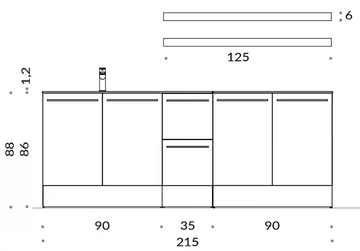 STORE STO13 - Laundry room cabinet for washing machine by Gruppo Geromin - view 3